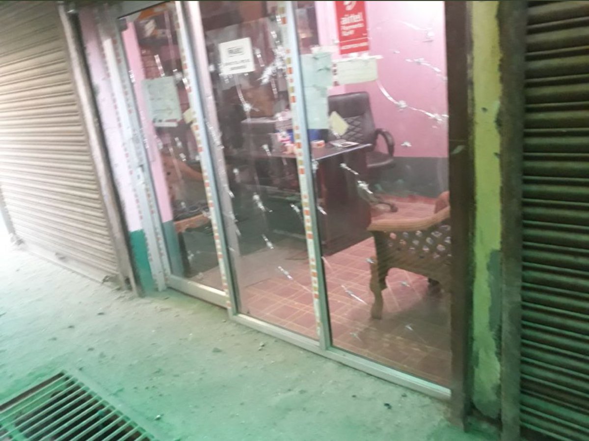 Photo: militants throw grenade at a Beauty Parlour in South Kashmir’s Pulwama. Azadi is all about attacking art, cinema, freedom