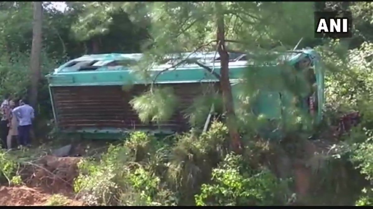 Jammu and Kashmir: 25 people injured after a bus carrying them overturned at Katra in Reasi district; injured admitted to hospital