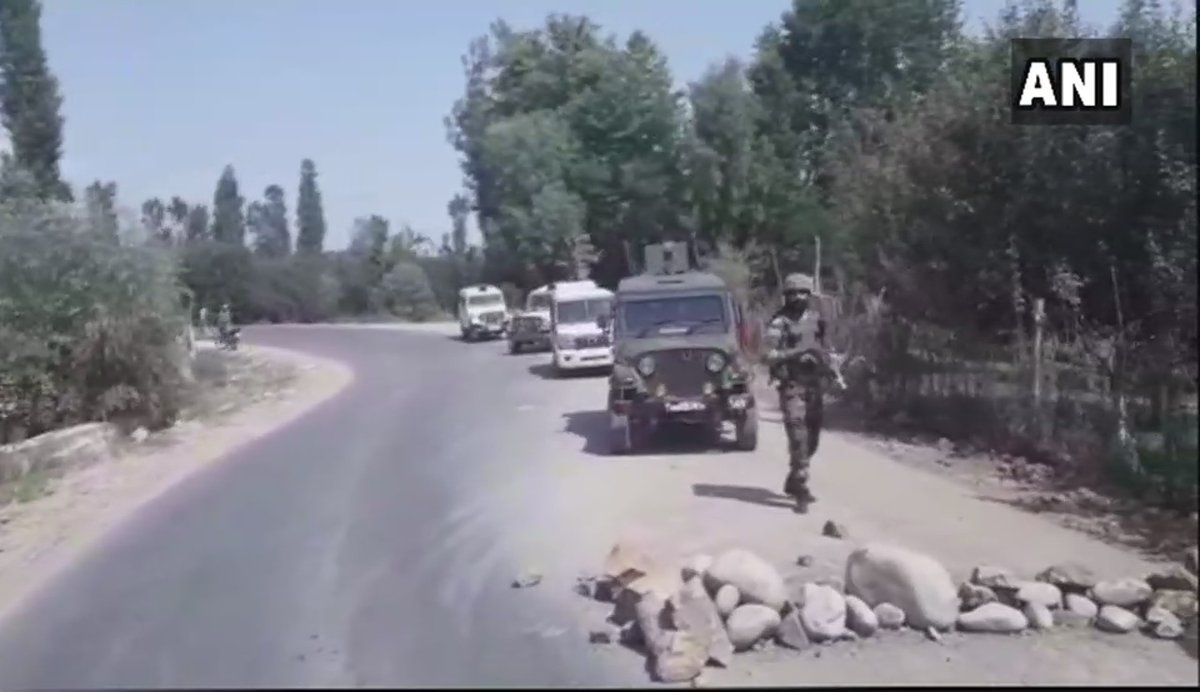 Militants hurled grenade towards a joint checkpoint of CRPF and Police in Pulwama, however the grenade fell in a nearby orchard and exploded there