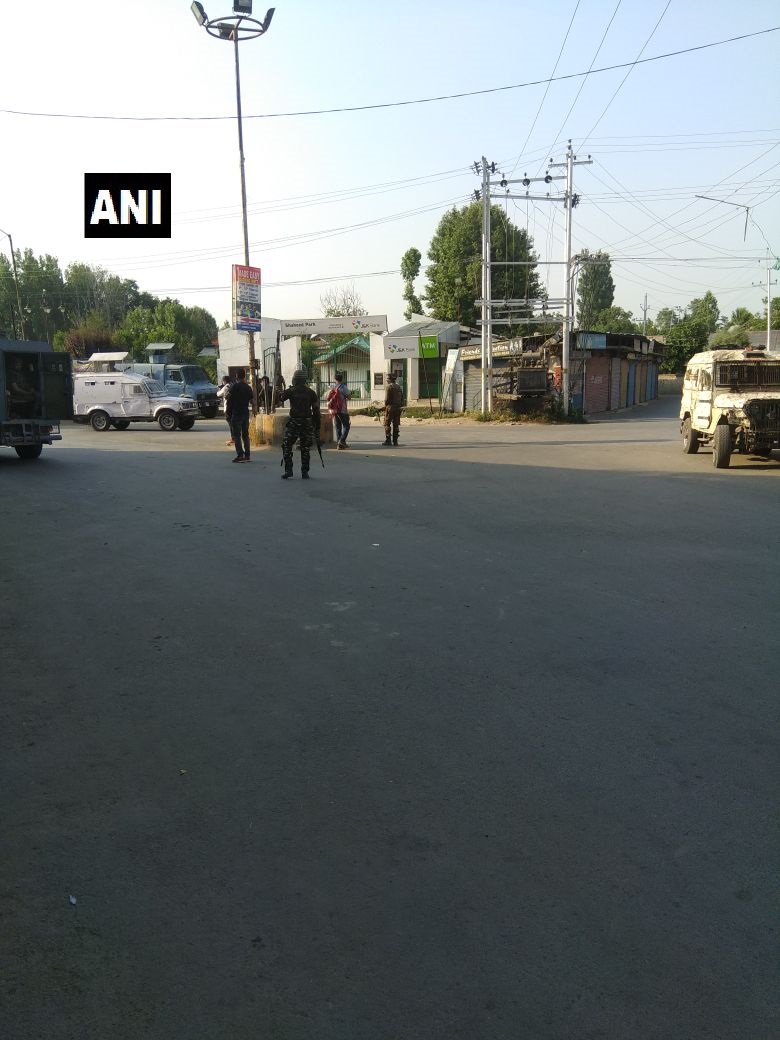 Militants hurled grenade at security forces deployed at Pulwama's Tahab Chowk. No injuries reported so far