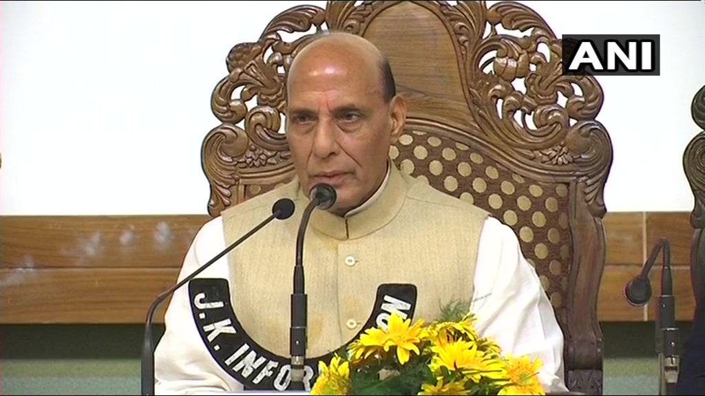We are open to talks with all, you don't need to be like minded to talk but you do need to be right minded: HM Rajnath Singh in Srinagar   