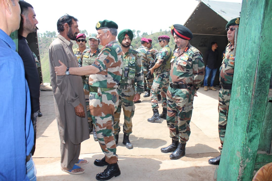 Jammu And Kashmir: Chief of Army Staff General Bipin Rawat met family of Sepoy Aurangzeb in Poonch. Aurangzeb was abducted from Pulwama by militants and later his bullet-ridden body was recovered on June 14