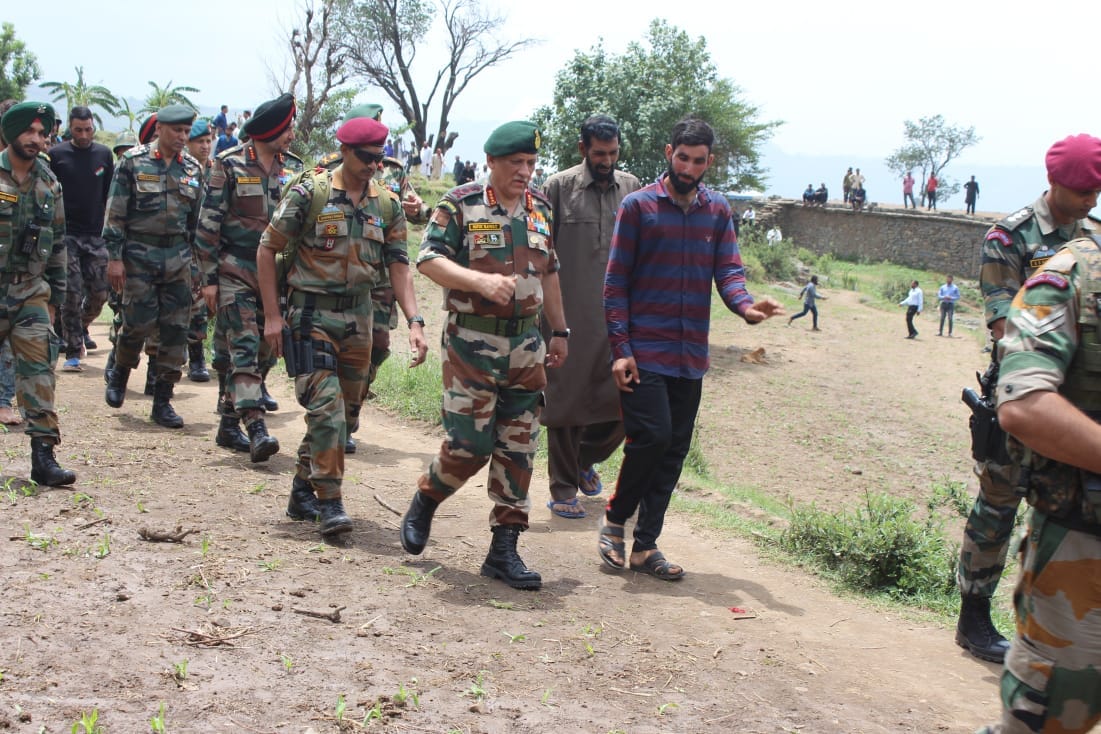 Jammu And Kashmir: Chief of Army Staff General Bipin Rawat met family of Sepoy Aurangzeb in Poonch. Aurangzeb was abducted from Pulwama by militants and later his bullet-ridden body was recovered on June 14