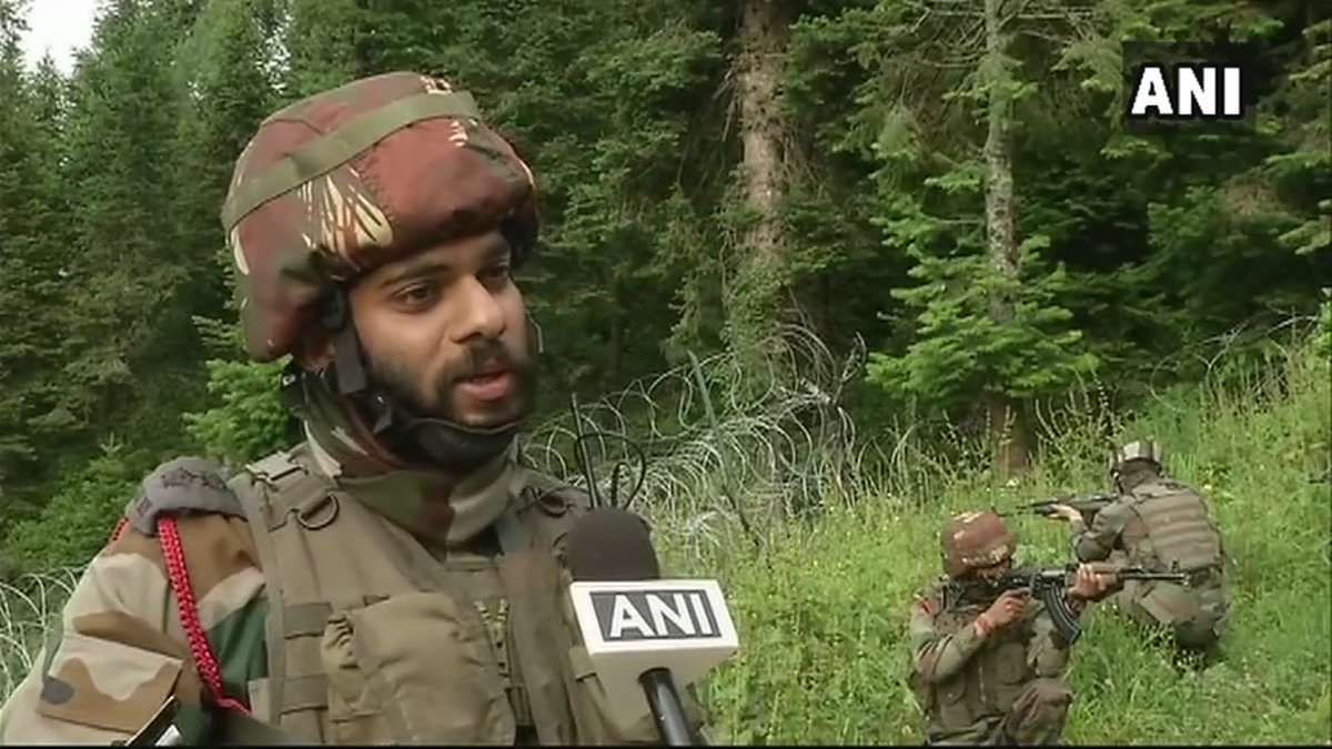 Visuals of drill performed by the Indian Army in Hajipur area of Jammu And Kashmir. Captain Ajit Singh said, 'Our main aim is to neutralize the enemy. Whether we have to face hardship of the weather or terrain. We train hard so that we can overcome these challenges'