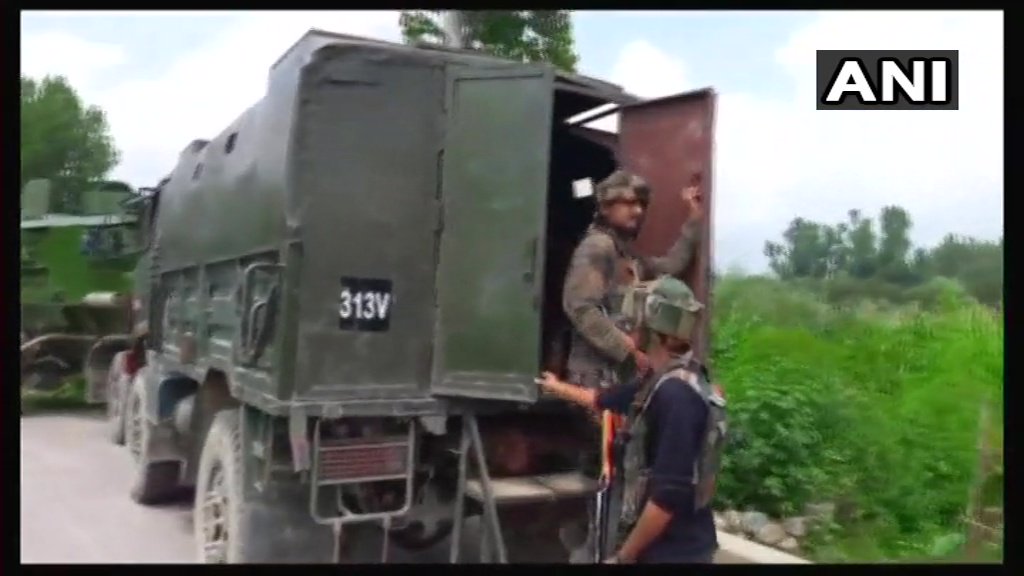 Encounter between security forces and militants underway in Pulwama's Hayuna Tral