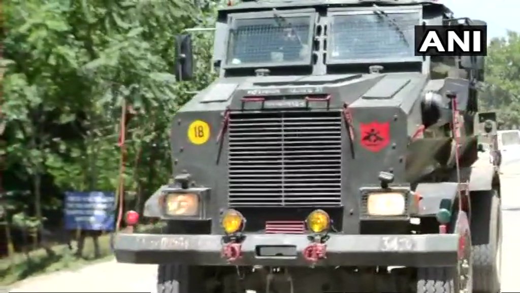 Visuals: Encounter underway between security forces and militants in Kupwara 