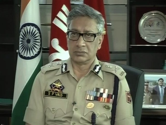 SP Vaid removed as Jammu and Kashmir police chief 