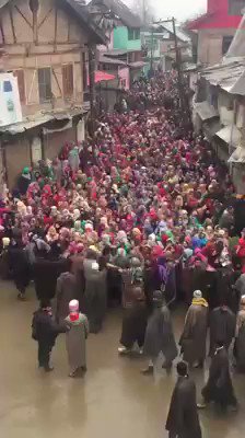 Kashmiri women rally in support of independence for Kashmir.   
