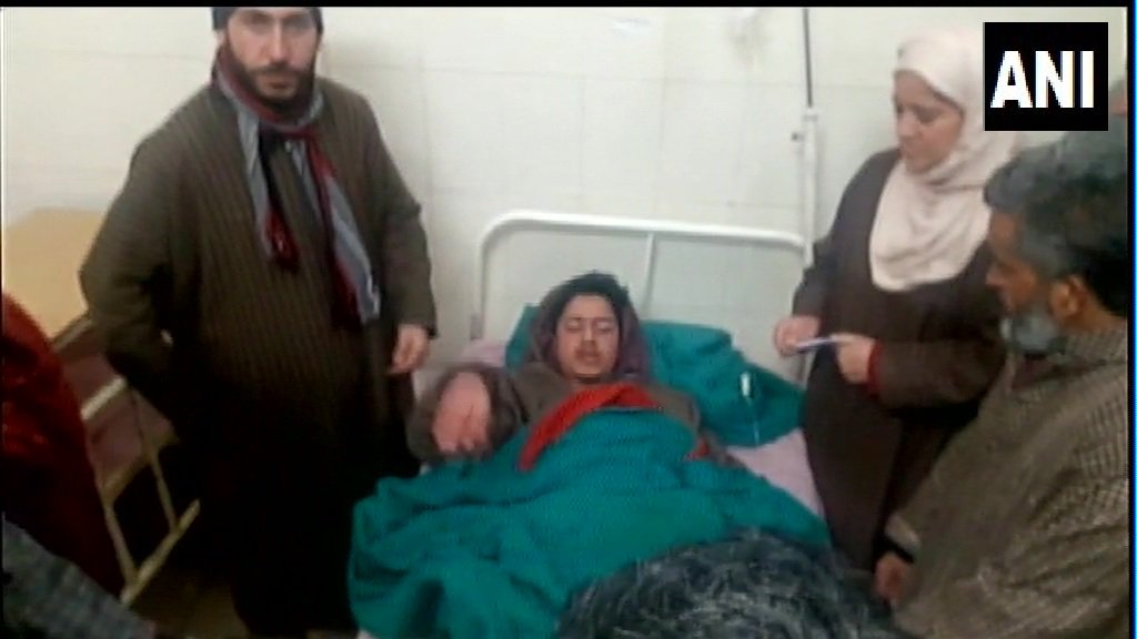 Pictures from the hospital where students who have been injured in an explosion at a tution centre in Kashmir's Pulwama, are admitted 
