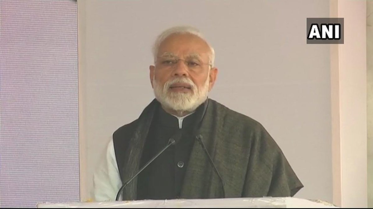 PM Narendra Modi: If our neighbour which is totally isolated in the world thinks it can destabilise India through its tactics and conspiracies, then it is making a big mistake #PulwamaTerrorAttack   