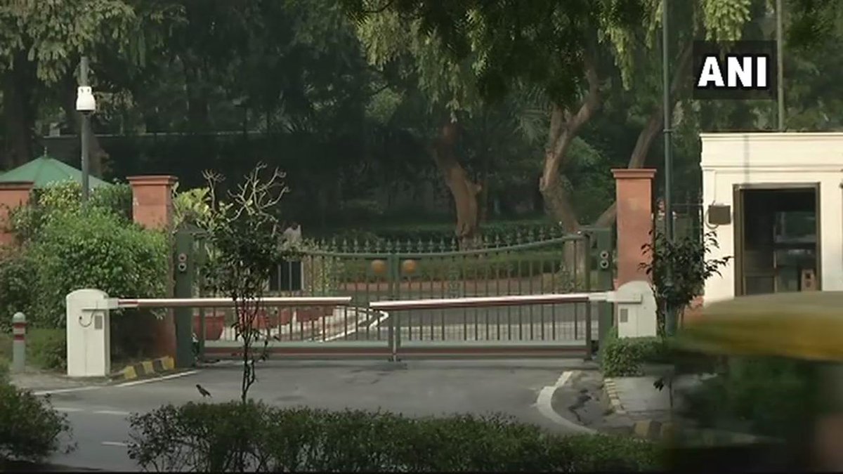 Delhi: Defence Minister Nirmala Sitharaman, Home Minister Rajnath Singh, NSA Ajit Doval and Finance Minister Arun Jaitley have arrived at 7, LKM for the meeting of the Cabinet Committee on Security. #PulawamaTerrorAttack   