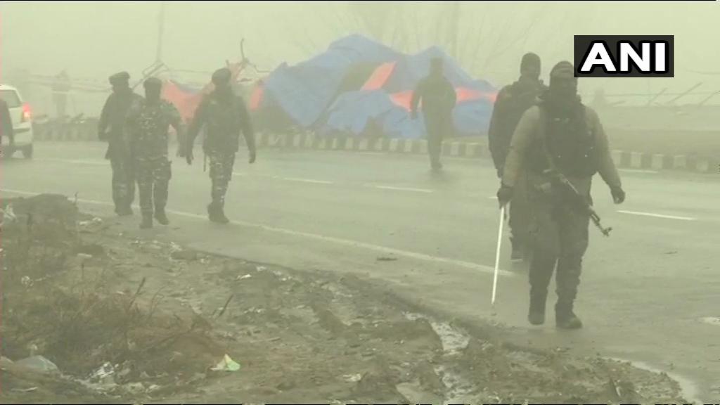 Latest visuals from the site of PulwamaTerrorAttack in Jammu and Kashmir. 40 CRPF soldiers lost their lives in the terror attack yesterday.   
