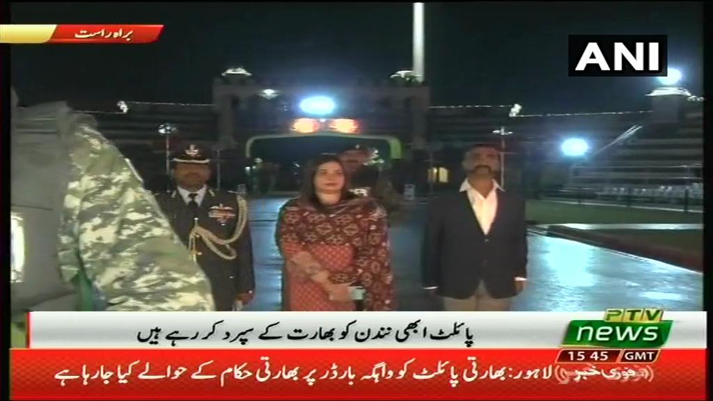 IAF Wing Commander Abhinandan Varthaman at Wagah-Attari border   