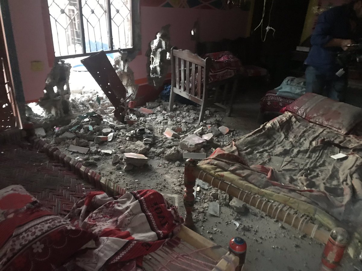 Photos: effects of cross border shelling in a Pakistani village literally just in front of the border with India earlier this week
