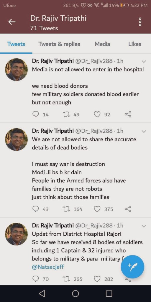 The Army has just officially red-flagged a fake Twitter handle which it says is spreading false information on casualties of Indian forces. The handle appears to be replicating handles too.   