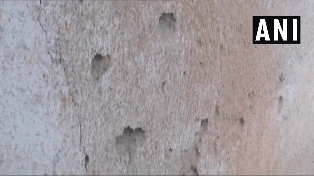 Jammu and Kashmir: Visuals of houses damaged in Rajouri sector following shelling by Pakistan Army. (02-03-19)   