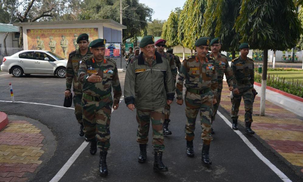 Chief of Army Staff, General Bipin Rawat, today visited various army forward locations of Samba and Ratnuchak in Jammu region to review the operational deployment and preparedness. He also interacted with the troops in forward locations.   