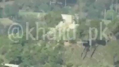This video purportedly shows what appears to be a Pakistani ATGM hitting an Indian military post across LoC.