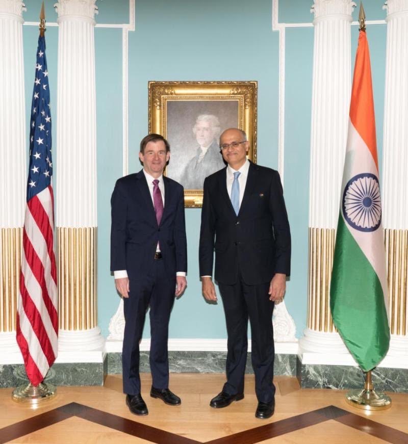India's Foreign Secretary Vijay Gokhale meets US Under Secretary of State for Political Affairs David Hale. India-US review progress on Ministerial 2+2 meet and ways to expand it. India-US call on Pakistan to meaningfully address concerns on cross border terror.