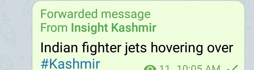 Indian Fighter jets are hovering over Kashmir