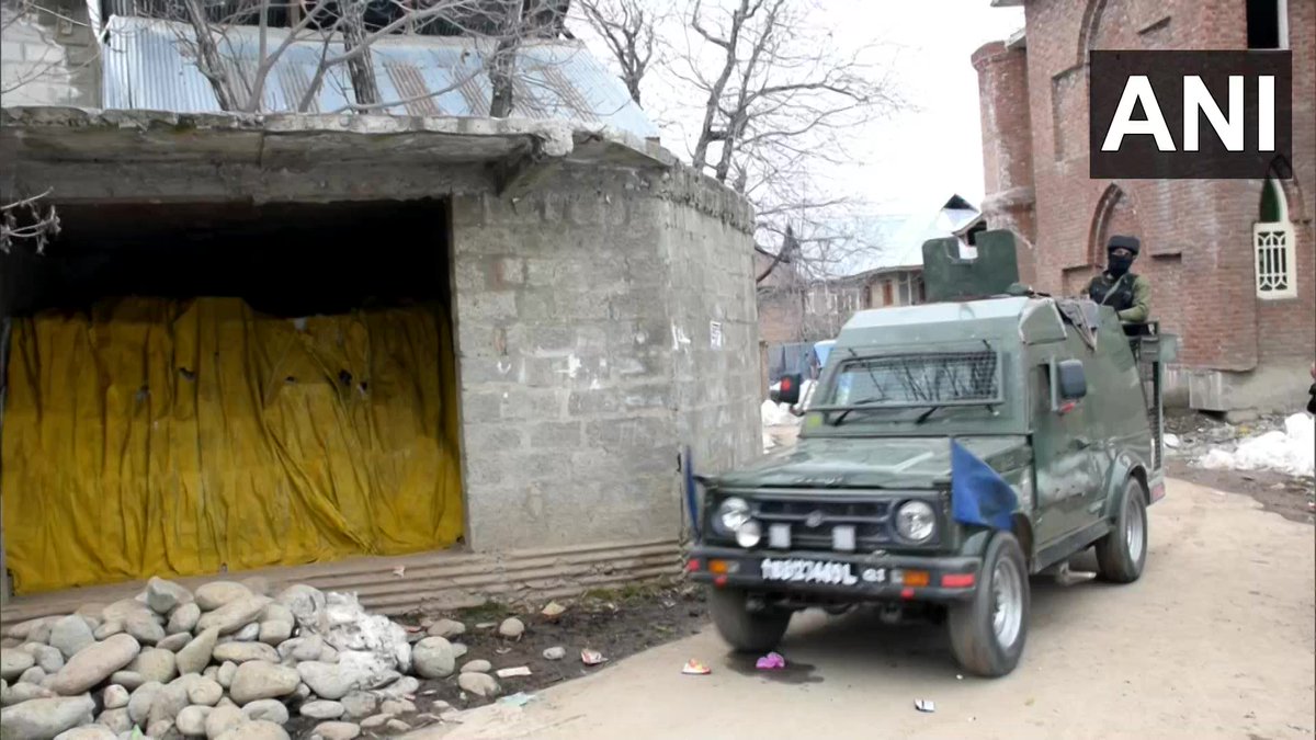 One suspected militant killed in the Shopian encounter that broke out between militants and security forces in Nadigam area of Shopian, J&K earlier today.  Visuals deferred by unspecified time