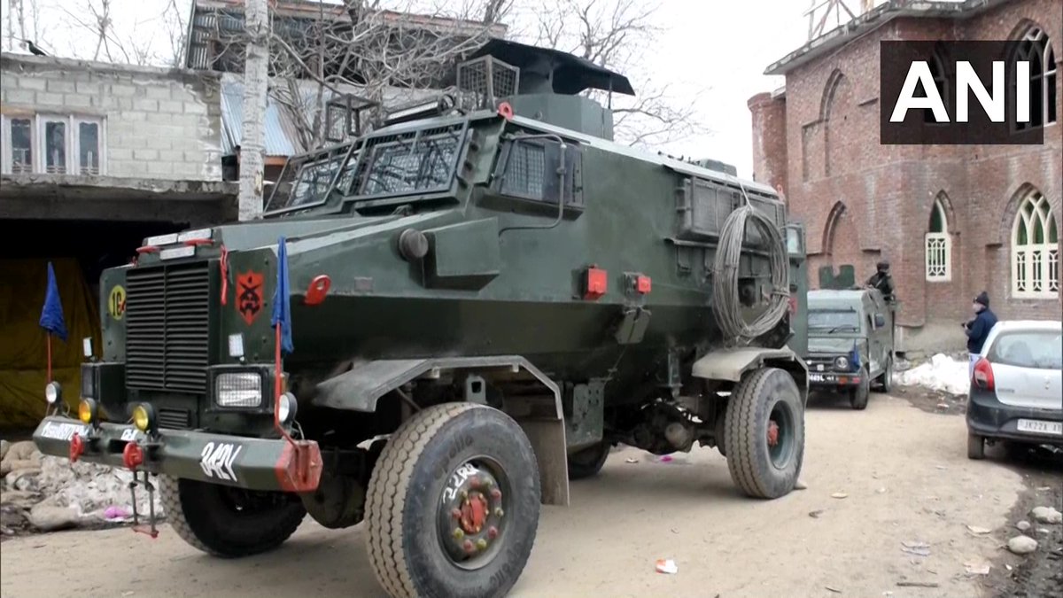 One suspected militant killed in the Shopian encounter that broke out between militants and security forces in Nadigam area of Shopian, J&K earlier today.  Visuals deferred by unspecified time