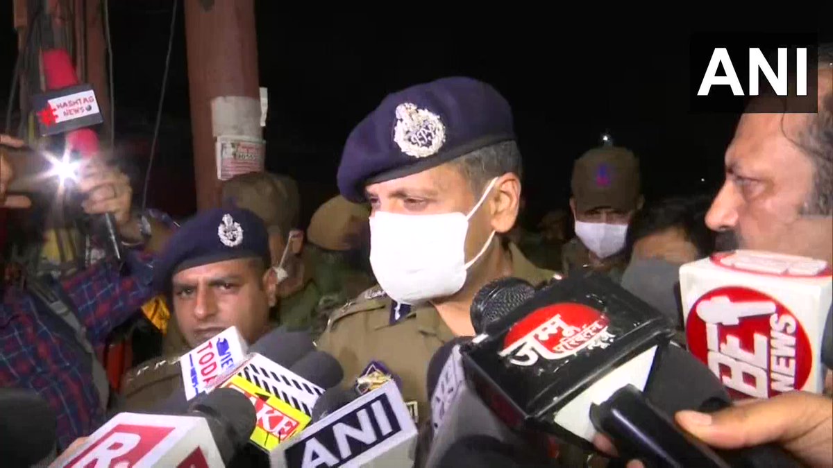 Jammu and Kashmir: 4 people died and 14 got injured after a fire broke out in a scrap shop around 6.15 pm.  Cylinders inside the shop also exploded. Rescue operation underway: Mukesh Singh, ADGP Jammu Zone  (ANI)