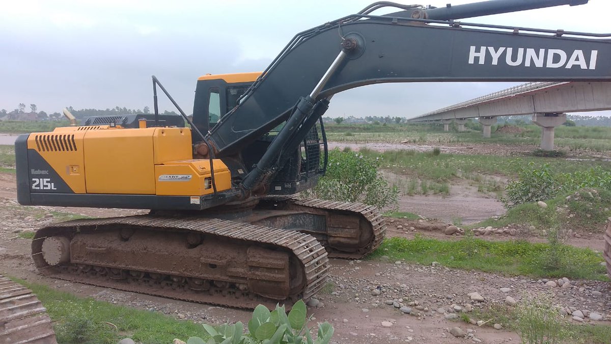 Acting against illegal mining within the district, today J&K  Police at Kathua seized 13 vehicles i.e (09 Dumpers, 03 Excavator Machines and 01 JCB' ) which were indulged in illegal mining at Ujh river Korepunnu area of PS Rajbagh
