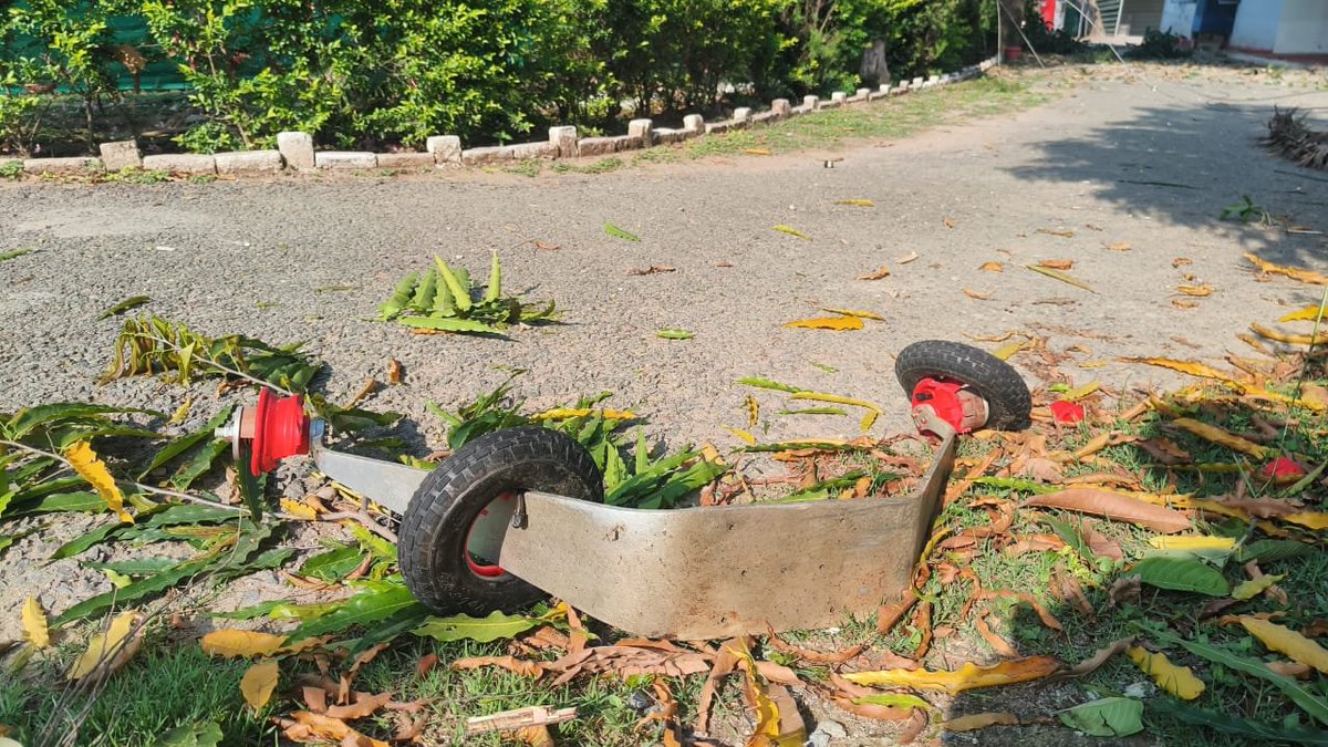 Drone debris recovered in a village in Naushera area of Jammu and Kashmir