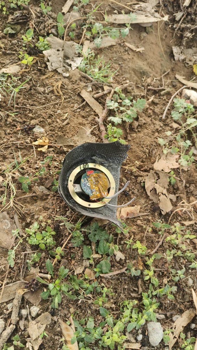 Drone debris recovered in a village in Naushera area of Jammu and Kashmir