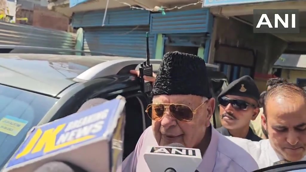 Baramulla, J&K: On protest over detention of J&K AAP President & MLA Mehraj Malik in Doda, National Conference President Farooq Abdullah says, The police and administration are under the LG. Whatever happens there, the LG will be responsible for it.