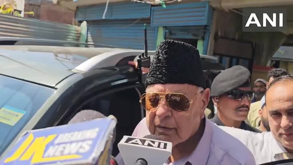 Baramulla, J&K: On protest over detention of J&K AAP President & MLA Mehraj Malik in Doda, National Conference President Farooq Abdullah says, The police and administration are under the LG. Whatever happens there, the LG will be responsible for it.
