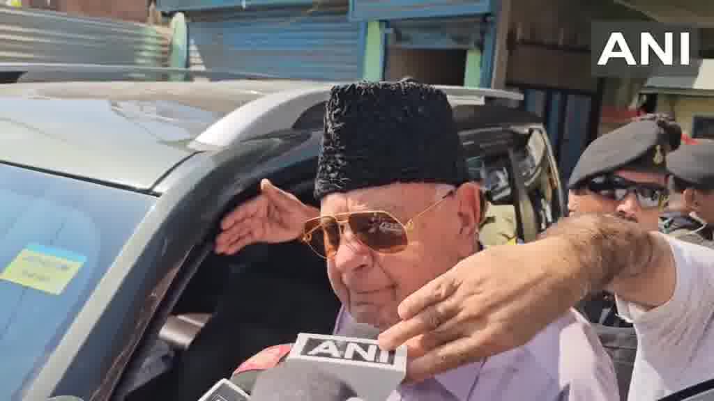 Baramulla, J&K: On protest over detention of J&K AAP President & MLA Mehraj Malik in Doda, National Conference President Farooq Abdullah says, The police and administration are under the LG. Whatever happens there, the LG will be responsible for it.